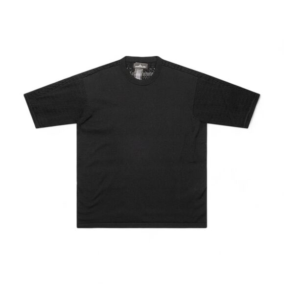 Stone Island x Shadow Project Knitted T-Shirt in Black size Large NWT $438 - Picture 1 of 12